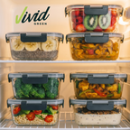 Vivid Green Mealprepbakjes Glas 10 stuks