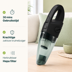 Vivid Green Kruimelzuiger Snoerloos 5 opzetstukken - Zwart