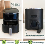 Vivid Green Airfryer met Display 5L