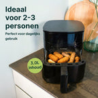 Vivid Green Airfryer met Display 3L