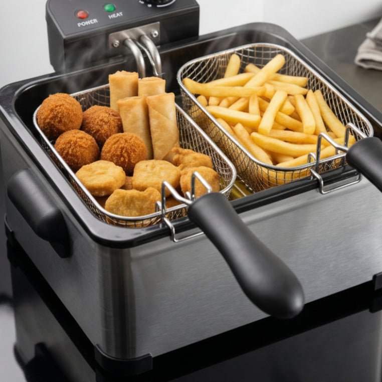 Gelijktijdig verschillende snacks bereiden