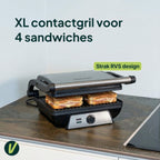 Vivid Green Tosti apparaat met Grillfunctie