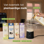 Vivid Green Glazen Melkopschuimer - 400ML