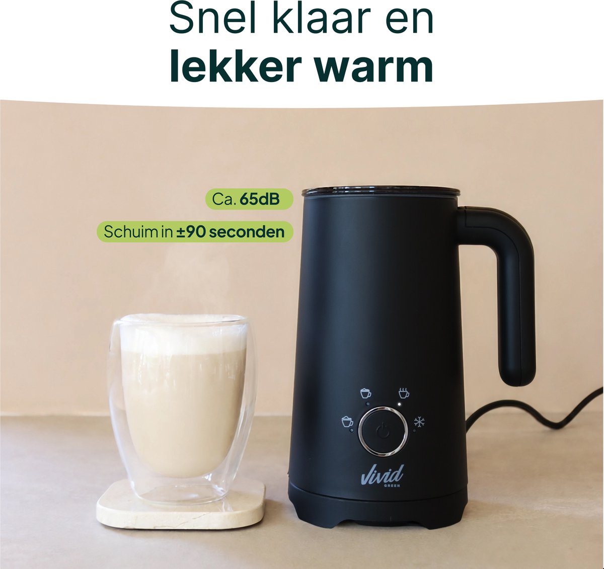 Vivid Green Melkopschuimer - 300ML