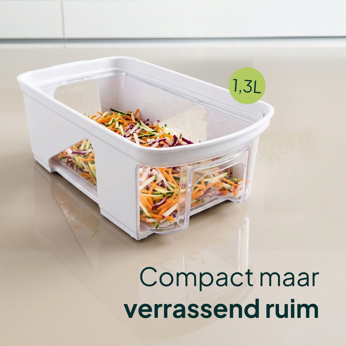 Vivid Green Groentesnijder en Mealprepbak Multifunctioneel