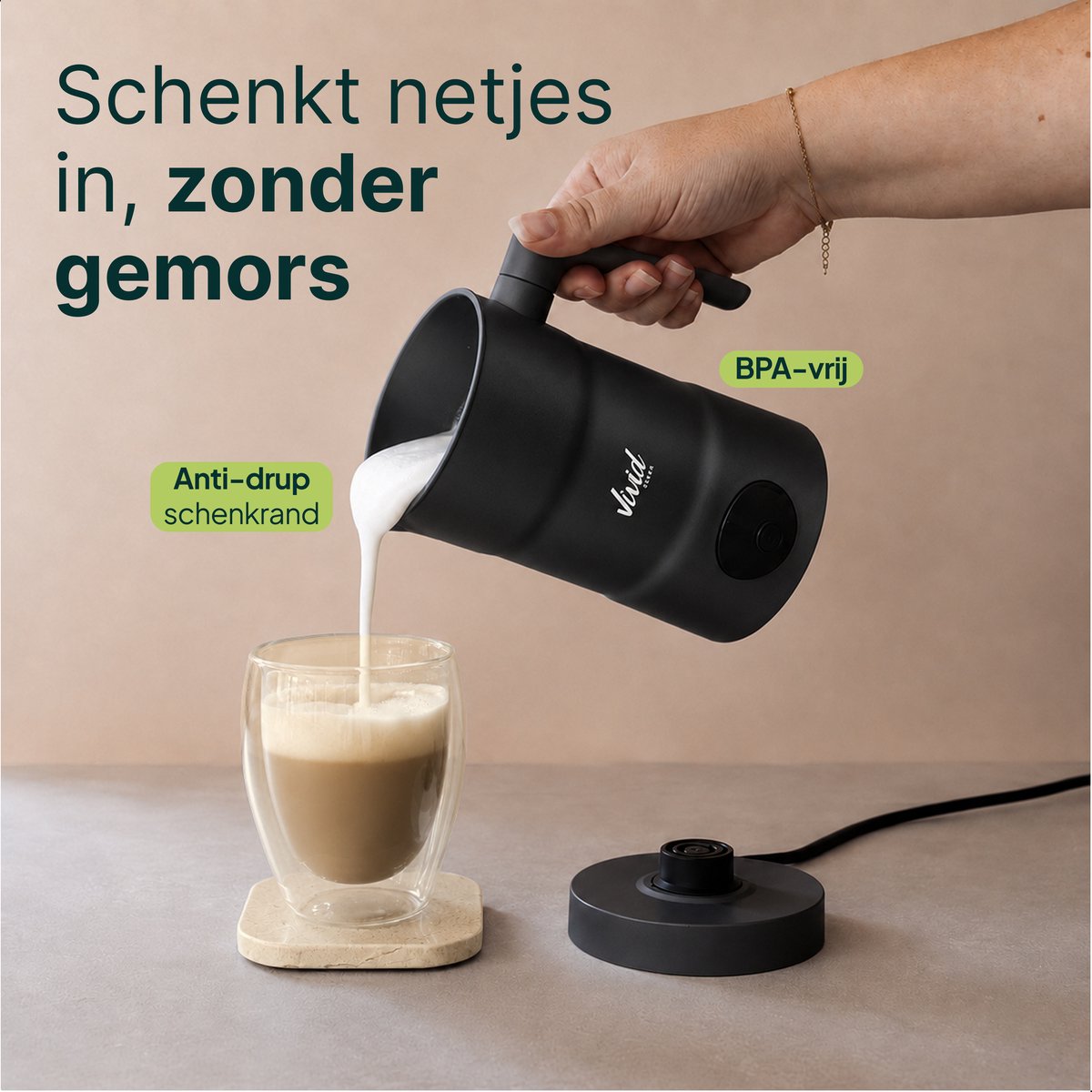 Vivid Green Melkopschuimer - 350ML