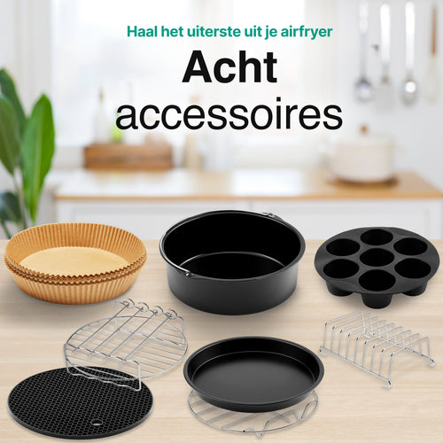 Vivid Green Airfryer Accessoires 8-delige set