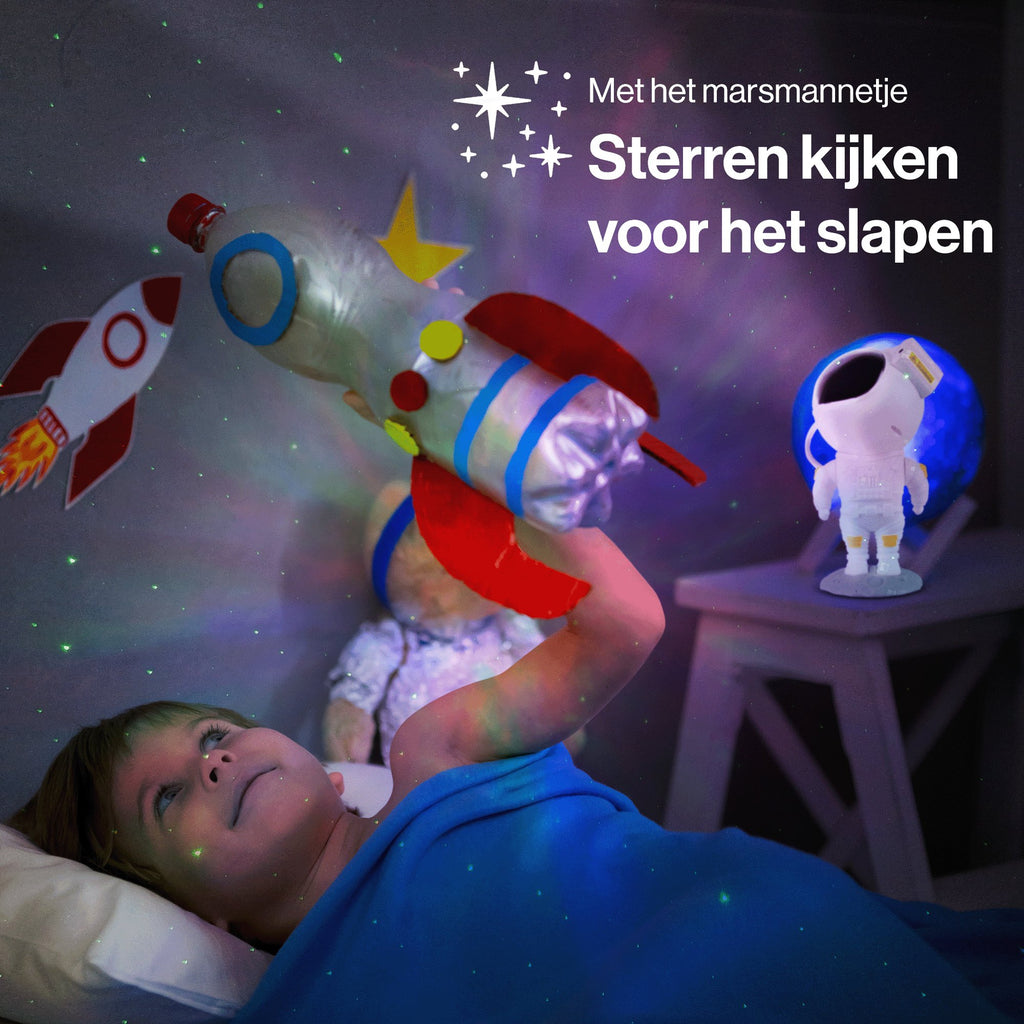Vivid Green Astronaut sterren projector