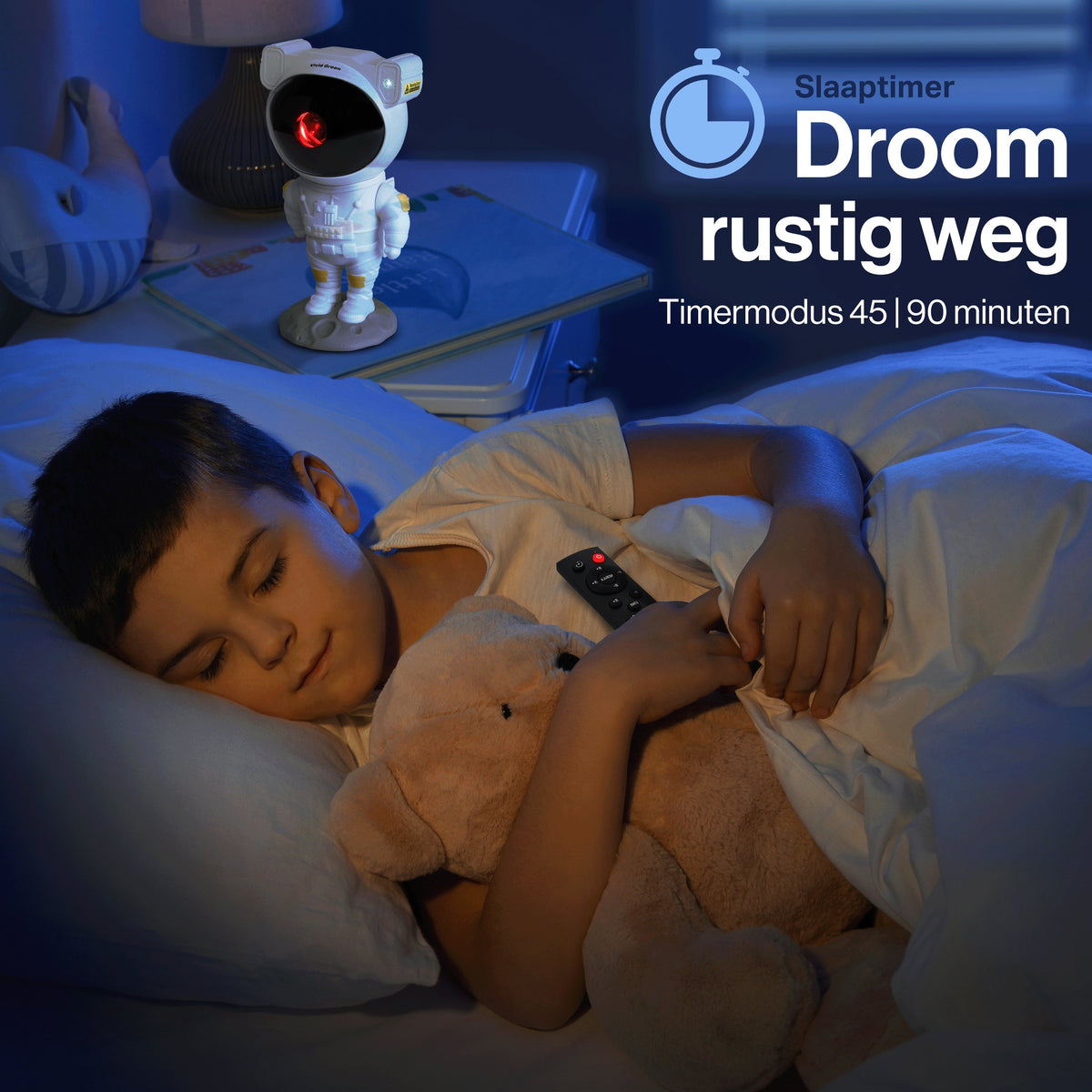 Vivid Green Astronaut sterren projector