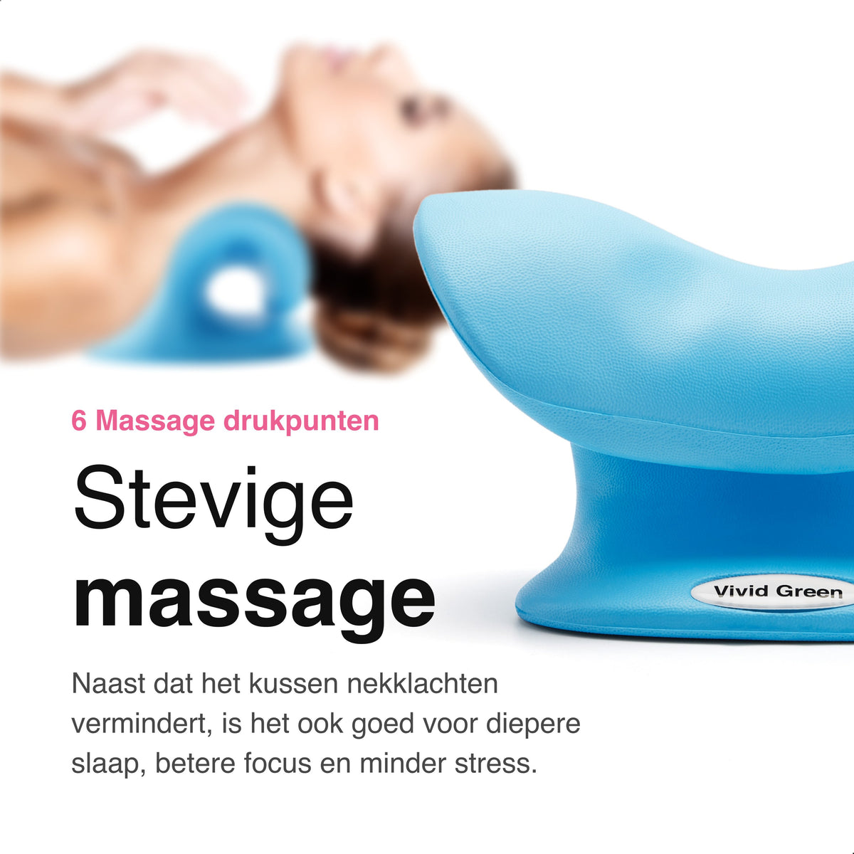 Vivid Green Nekstretcher - Blauw