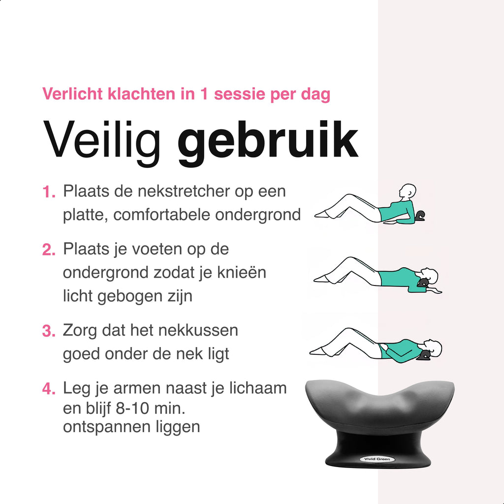 Vivid Green Nekstretcher - Zwart