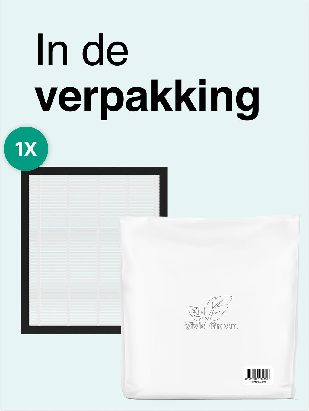 Vivid Green HEPA Filter 5259