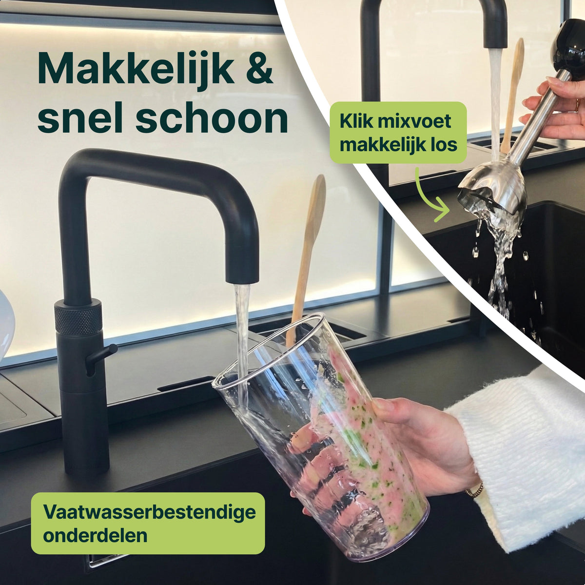 Vivid Green Staafmixer met Maatbeker