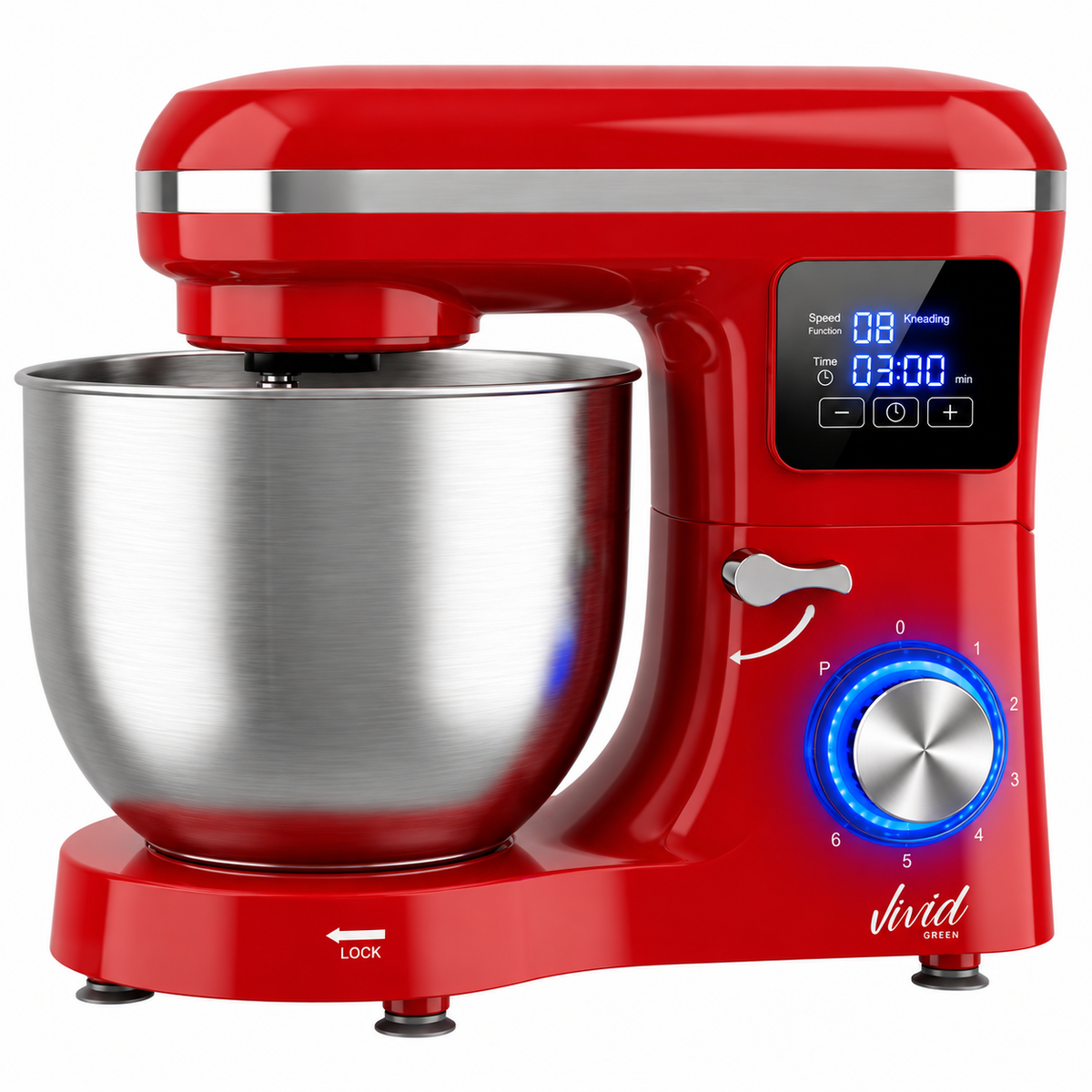 Vivid Green Keukenmachine met Display