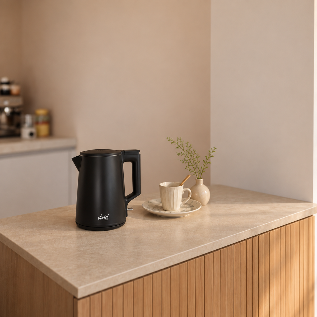 Vivid Green 2200W Waterkoker - Zwart