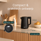 Vivid Green 2200W Waterkoker - Zwart
