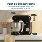 Vivid Green Keukenmachine 1500W - 5L Mengkom