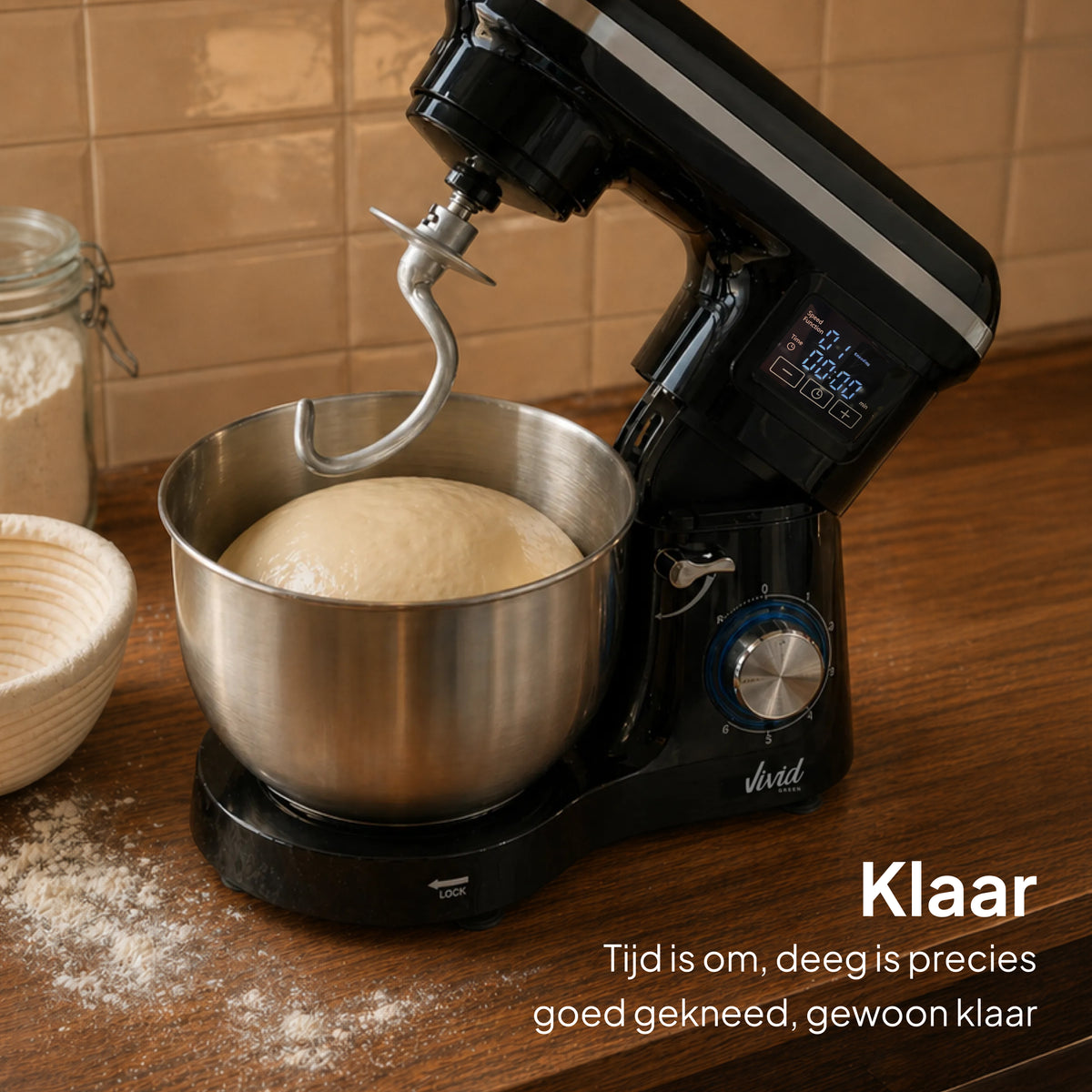Vivid Green Keukenmachine met Display