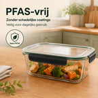 Vivid Green Mealprepbakjes Glas 6 stuks