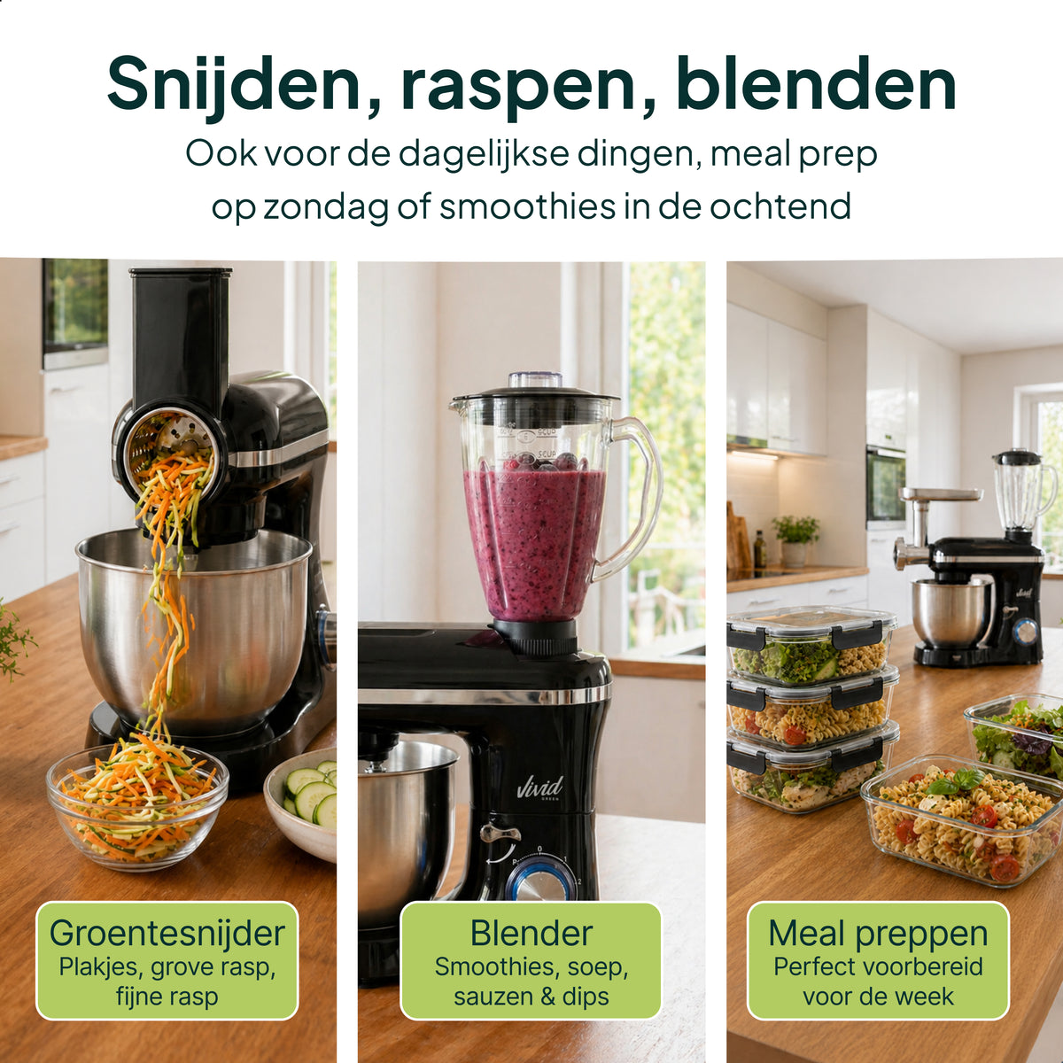 Vivid Green Keukenmachine Multifunctioneel