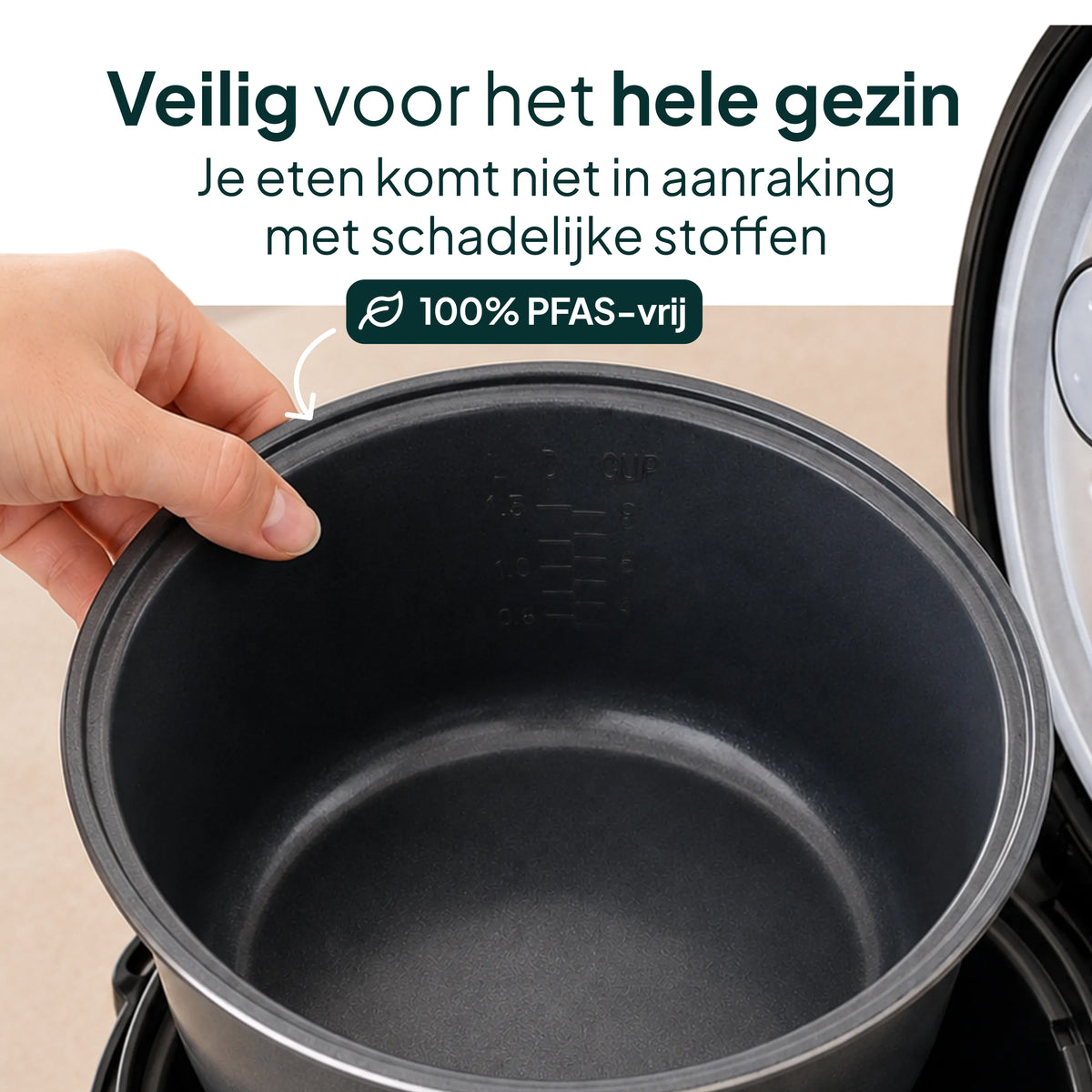 Vivid Green Rijstkoker met Stomer