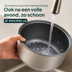 Vivid Green Rijstkoker met Stomer