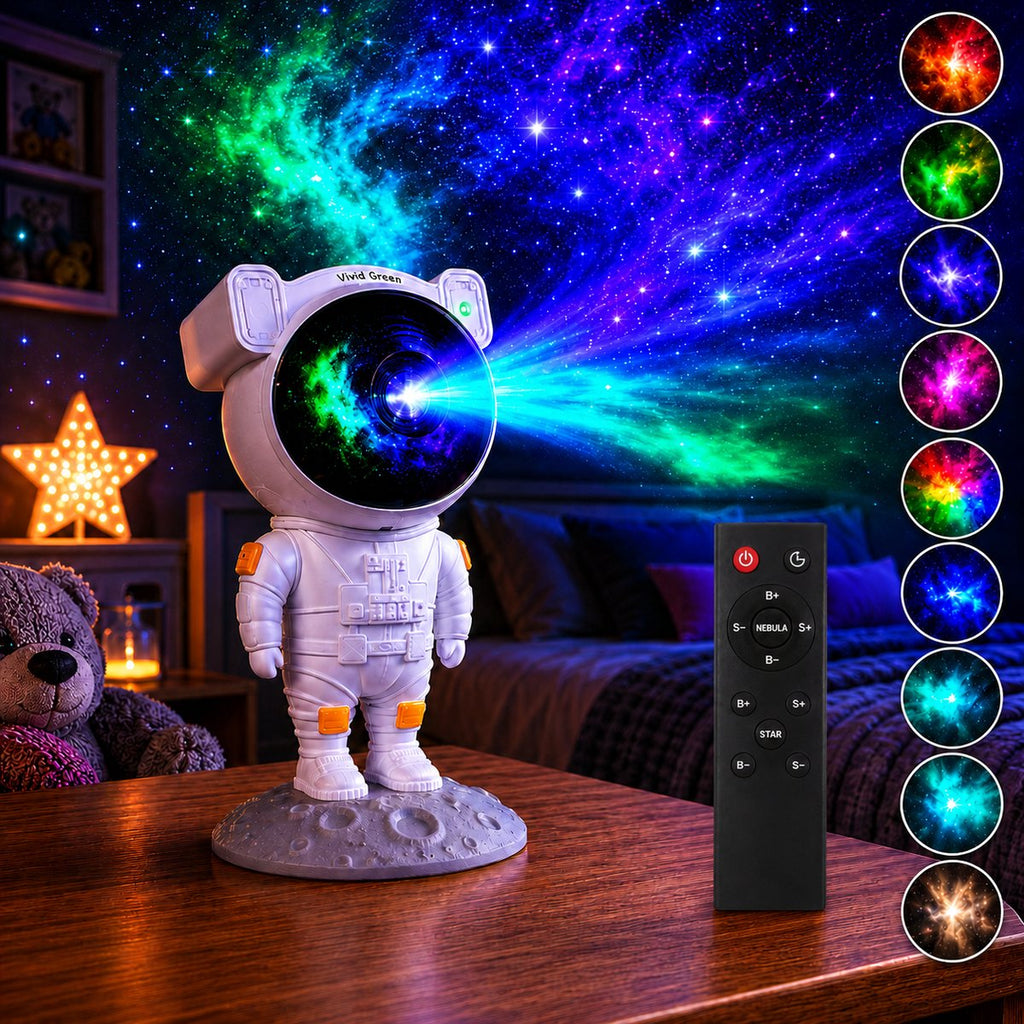 Vivid Green Astronaut sterren projector