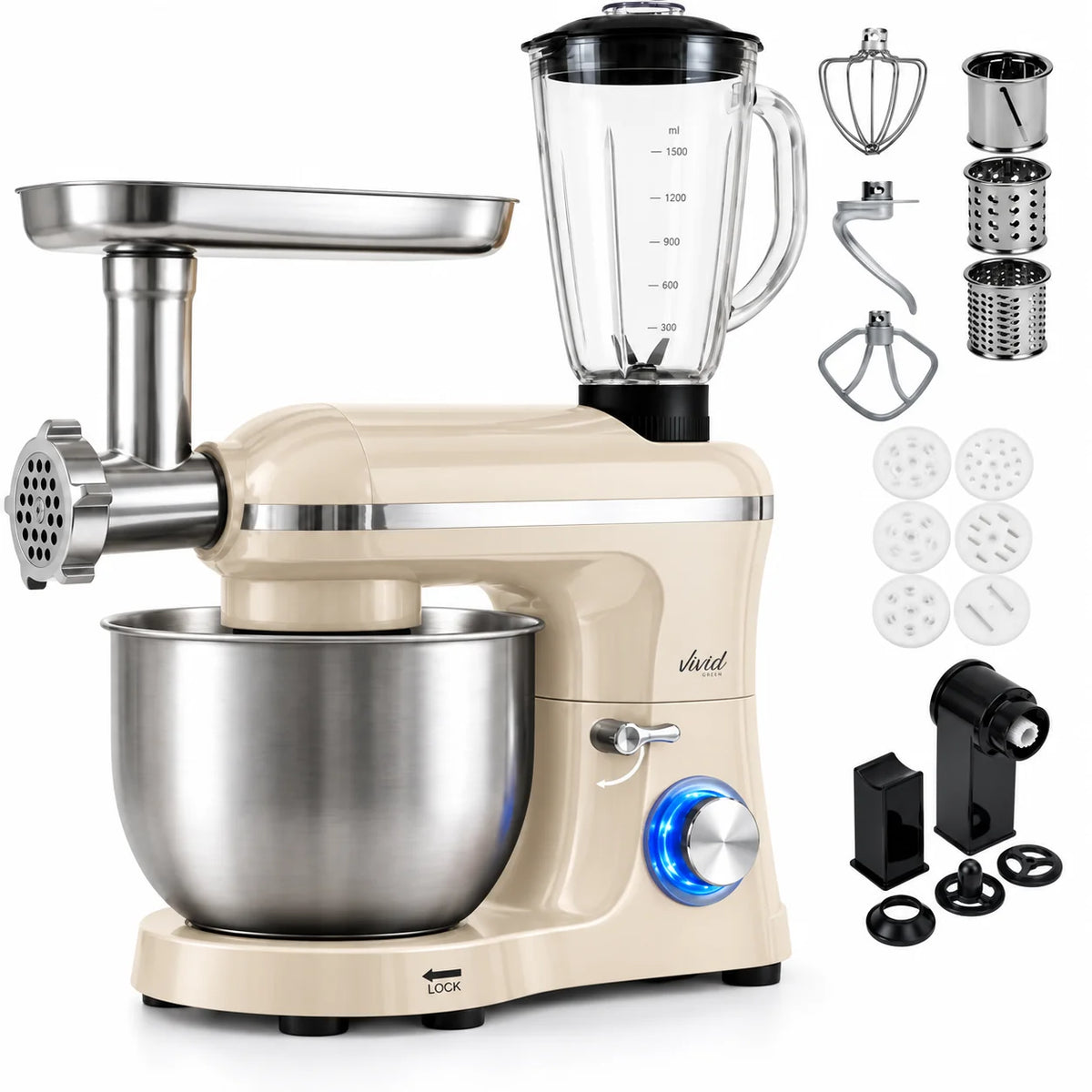 Vivid Green Keukenmachine Multifunctioneel
