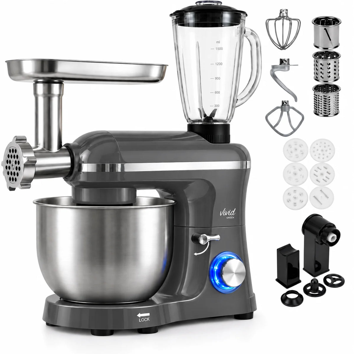 Vivid Green Keukenmachine Multifunctioneel