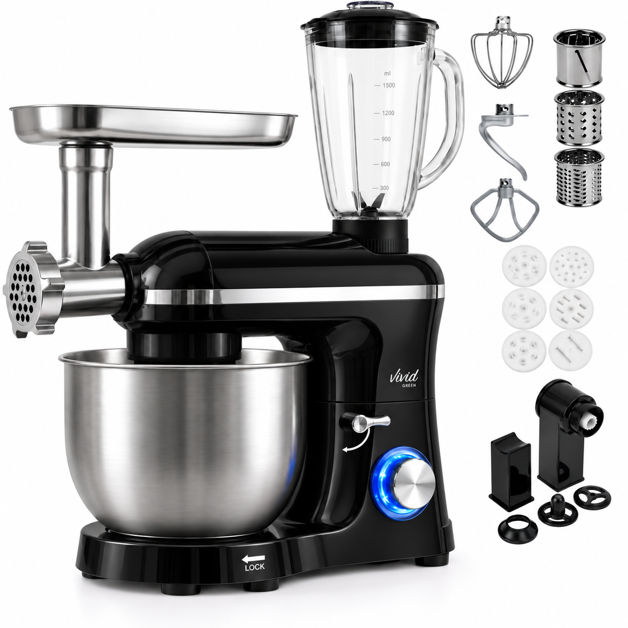 Vivid Green Keukenmachine Multifunctioneel